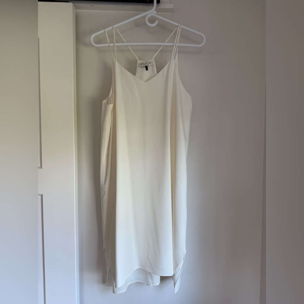 Halston Heritage Cream Mini Dress